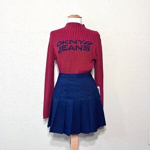 Vintage DKNY 90's Mock Neck Knit Sweater